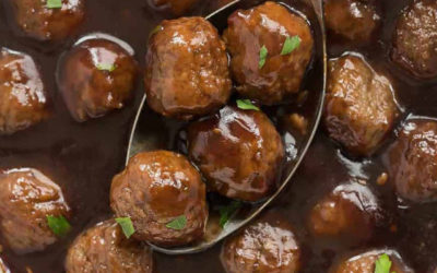 Cranberry Balsamic Meatballs